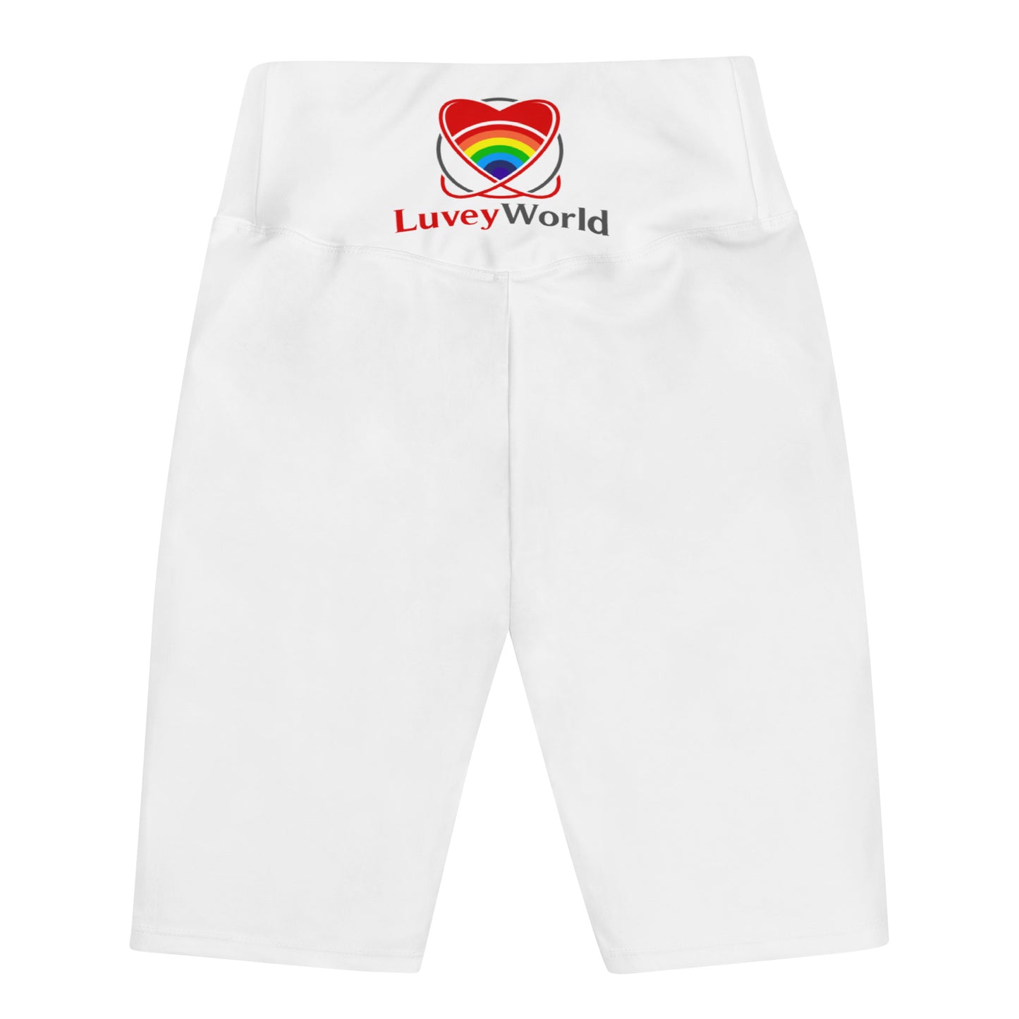 LuveyWorld Biker Shorts med logotyp i midjan
