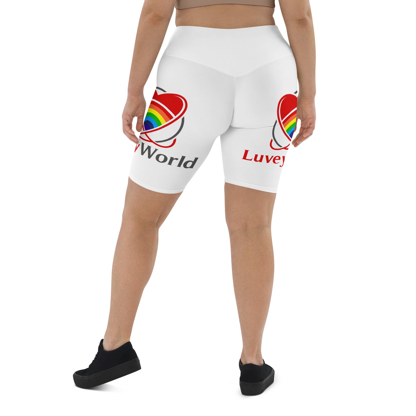 LuveyWorld bikershorts med benlogotyp