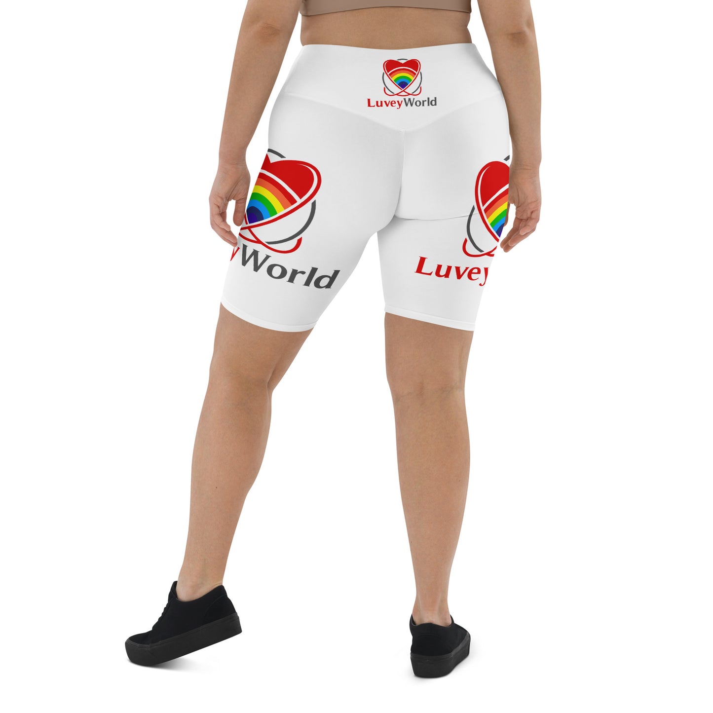 LuveyWorld Biker Shorts med ben och midja