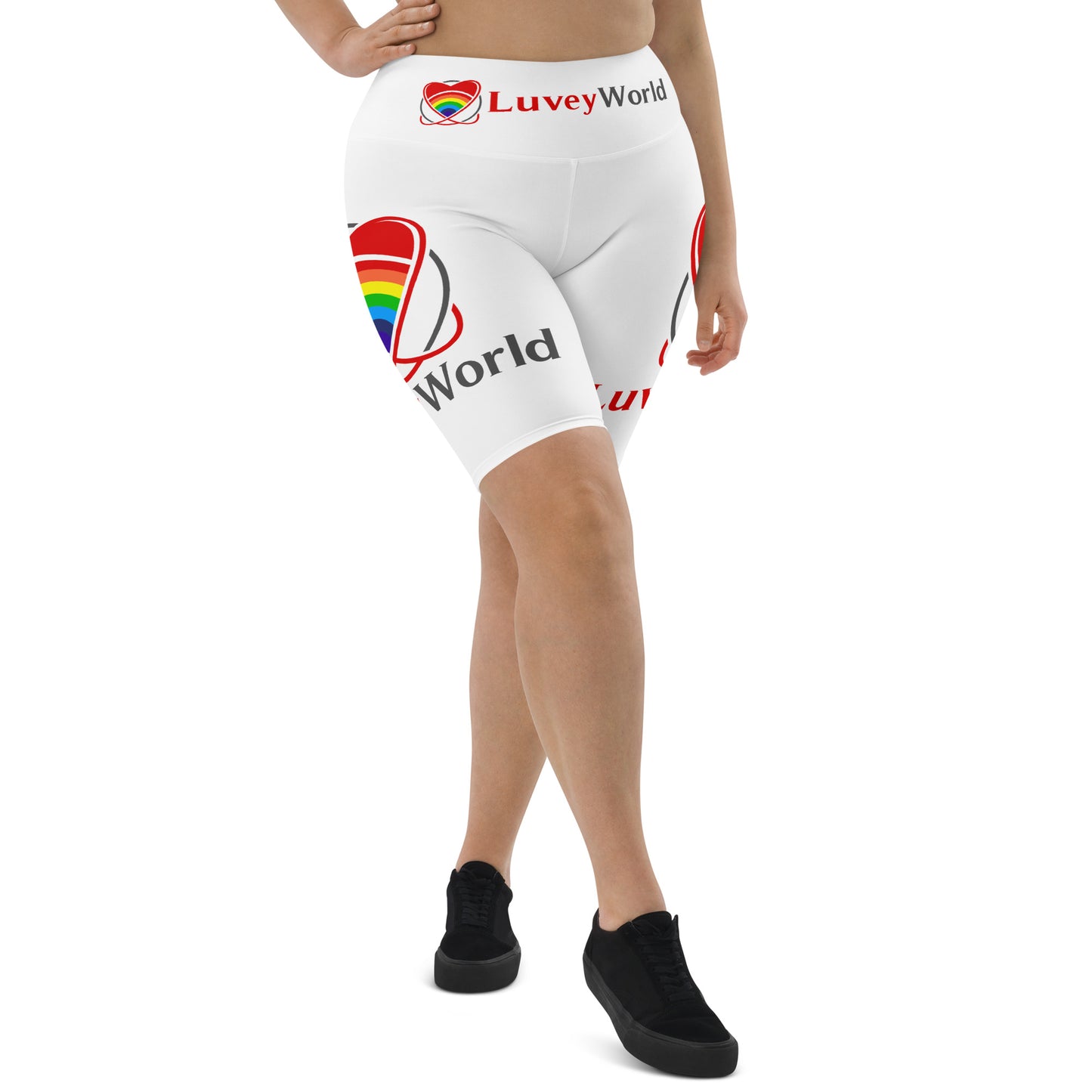 LuveyWorld Biker Shorts med ben och midja