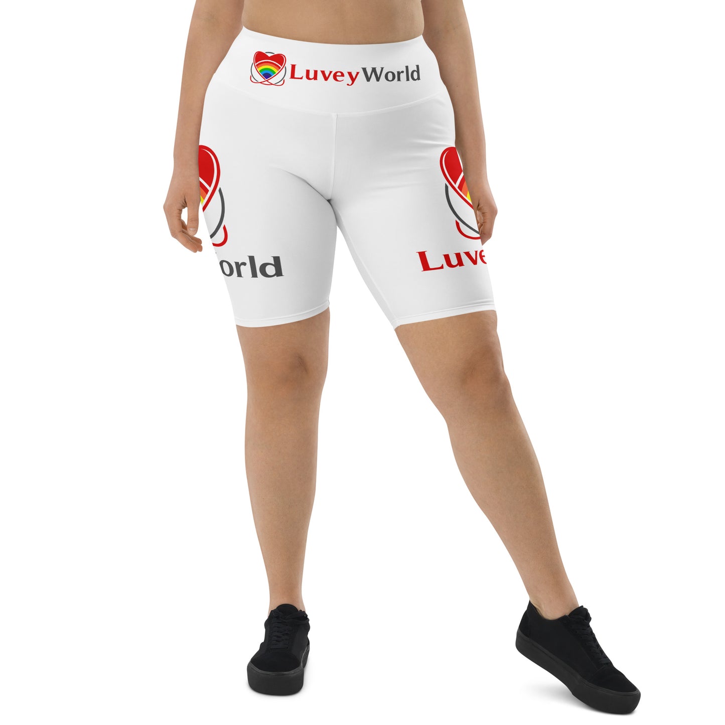 LuveyWorld Biker Shorts med ben och midja