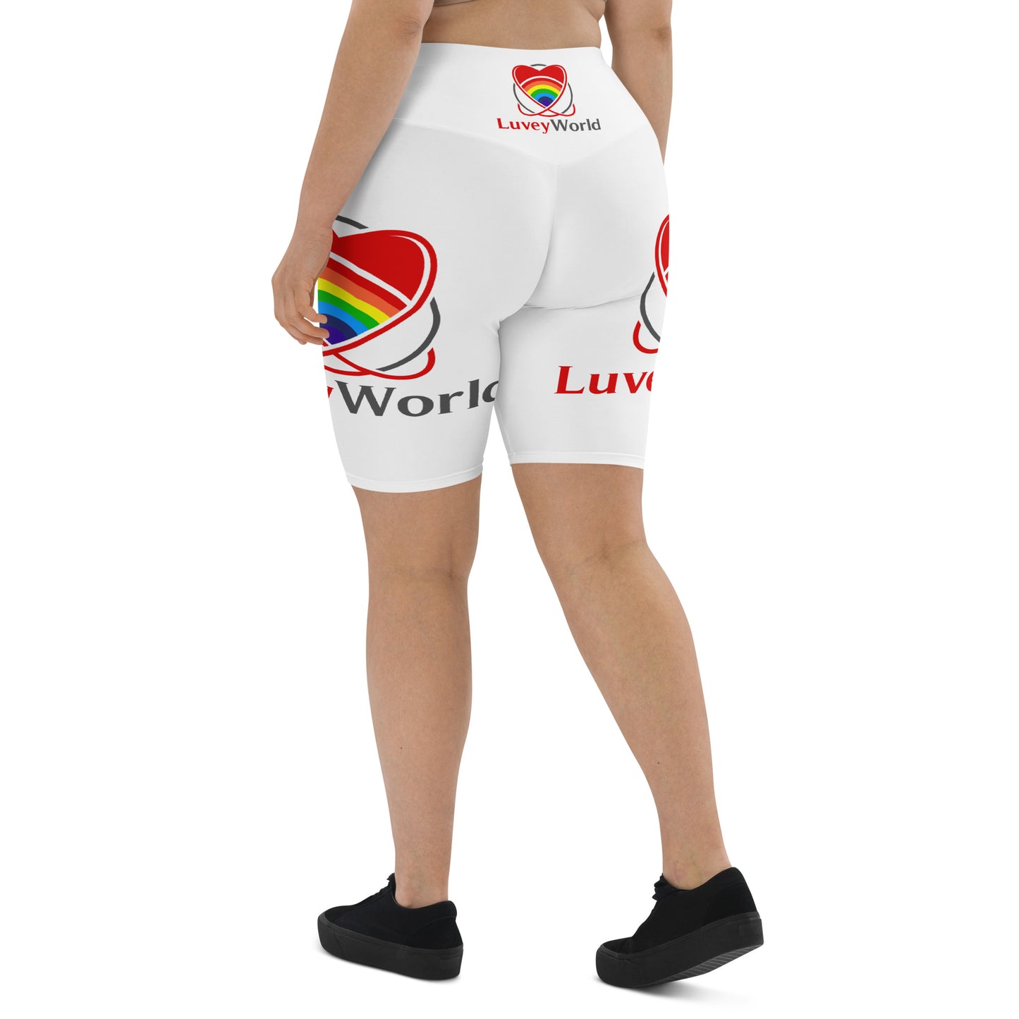 LuveyWorld Biker Shorts med ben och midja