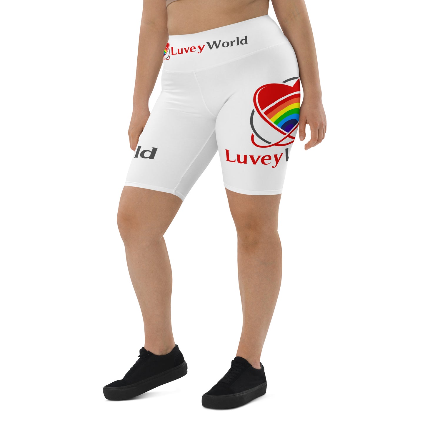 LuveyWorld Biker Shorts med ben och midja