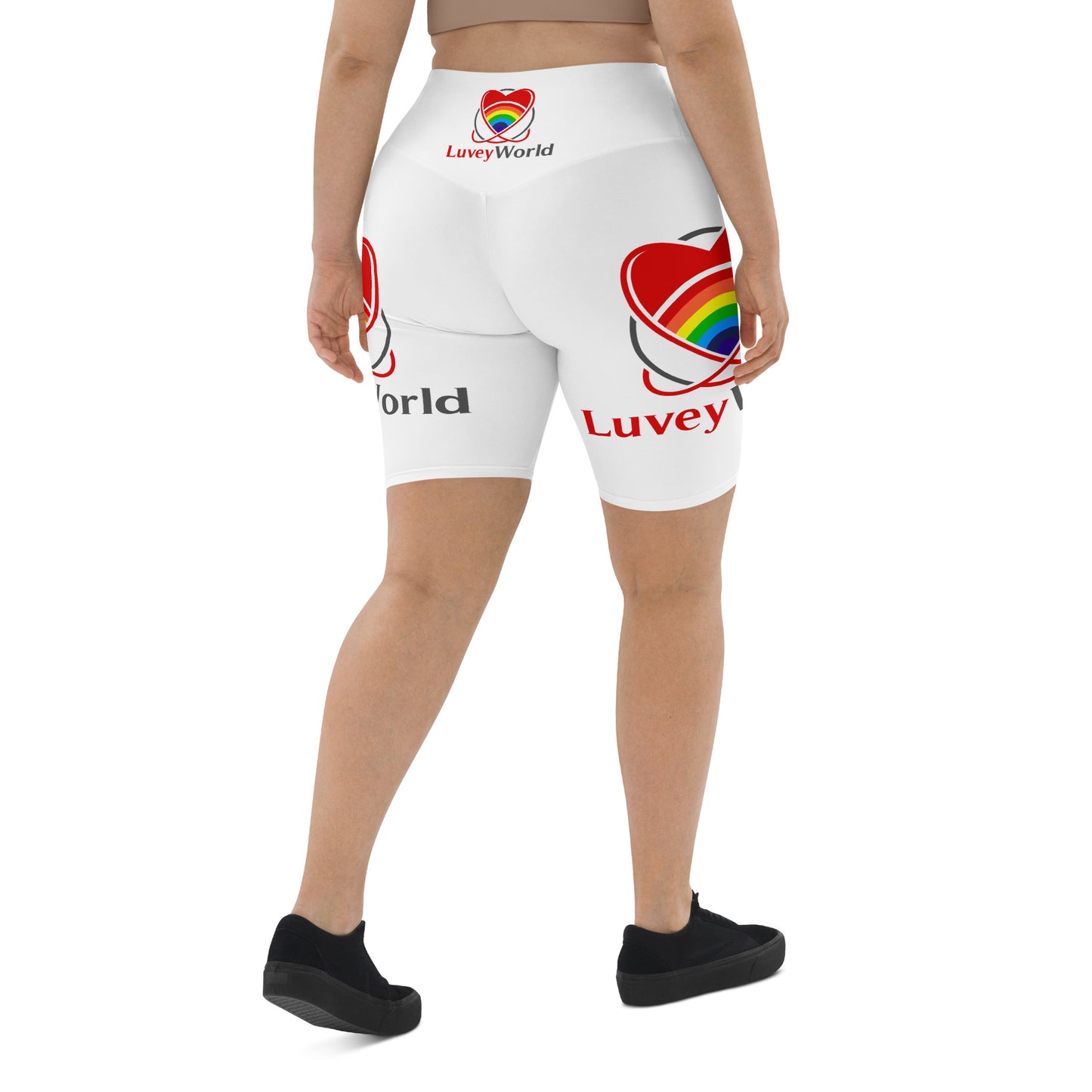 LuveyWorld Biker Shorts med ben och midja