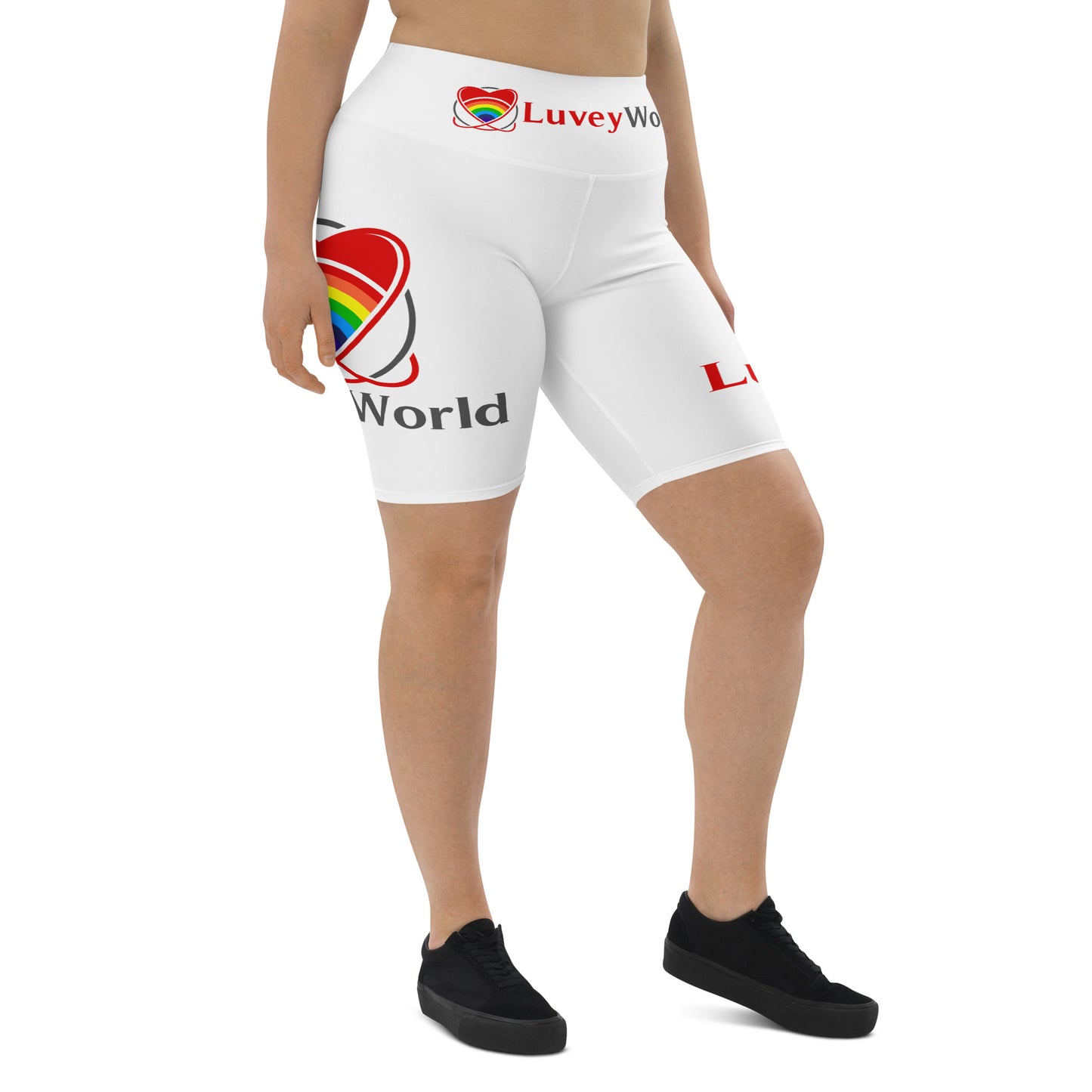 LuveyWorld Biker Shorts med ben och midja