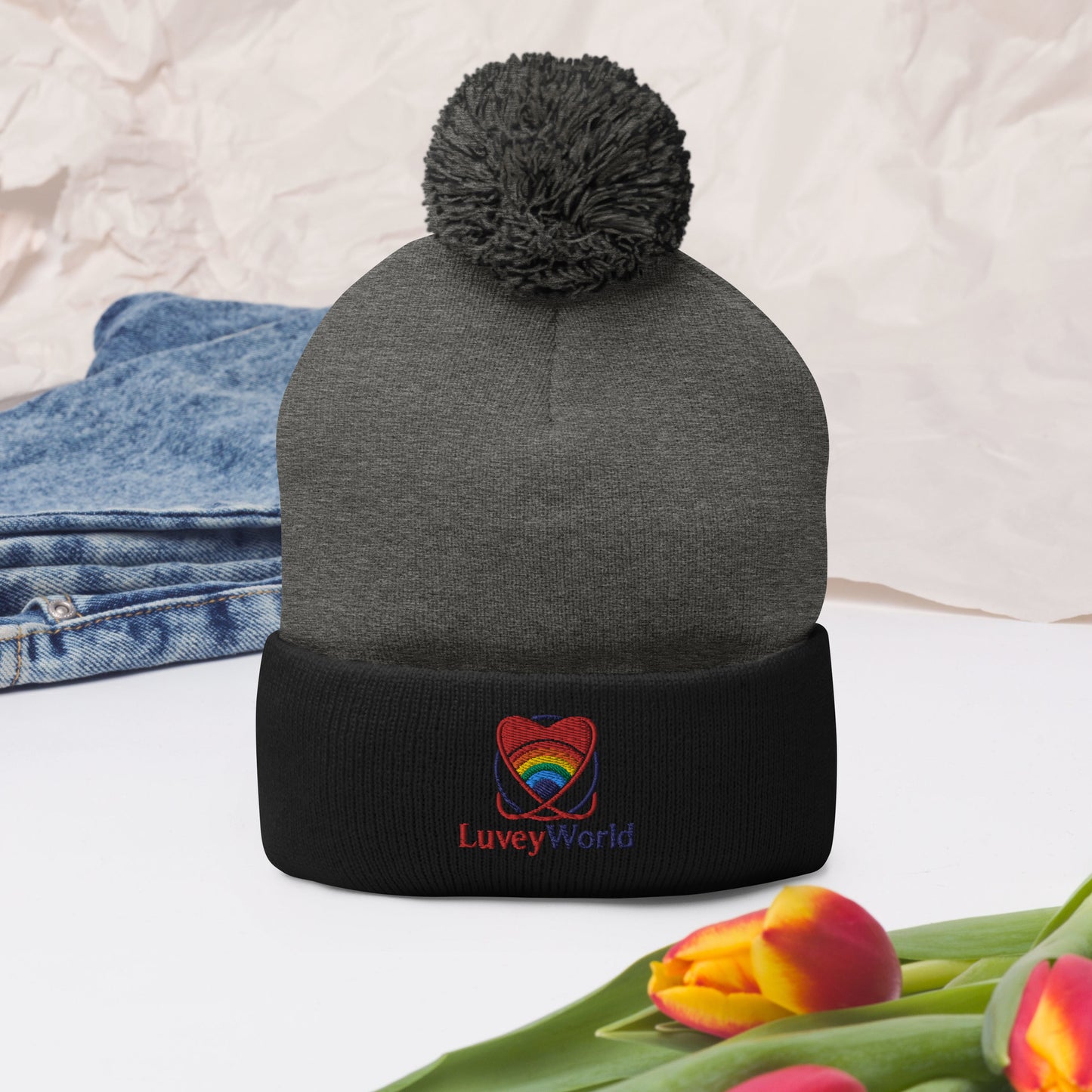 LuveyWorld Pom-Pom mössa