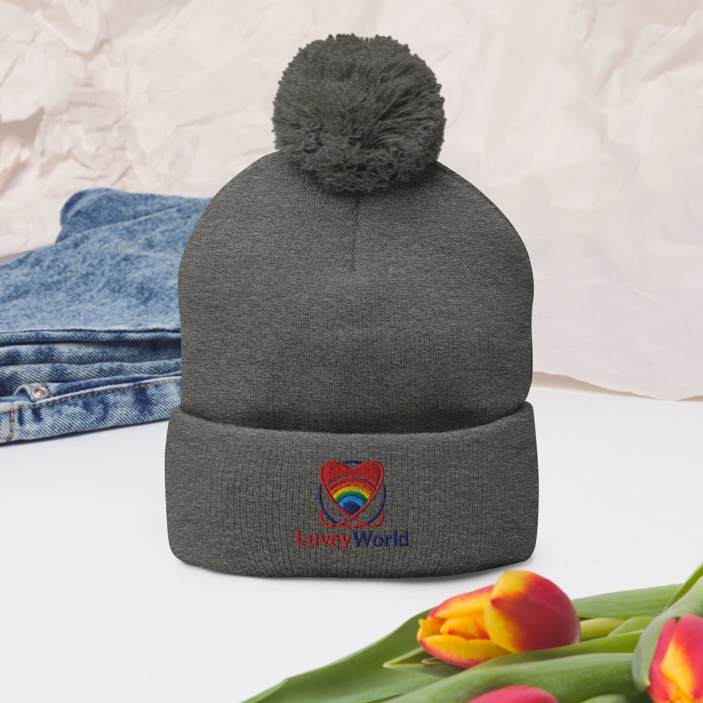 LuveyWorld Pom-Pom mössa