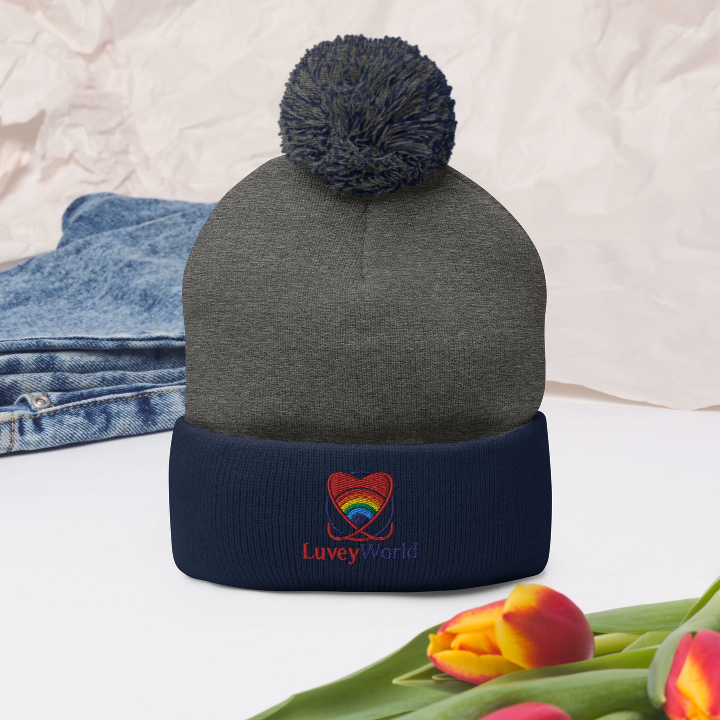 LuveyWorld Pom-Pom mössa