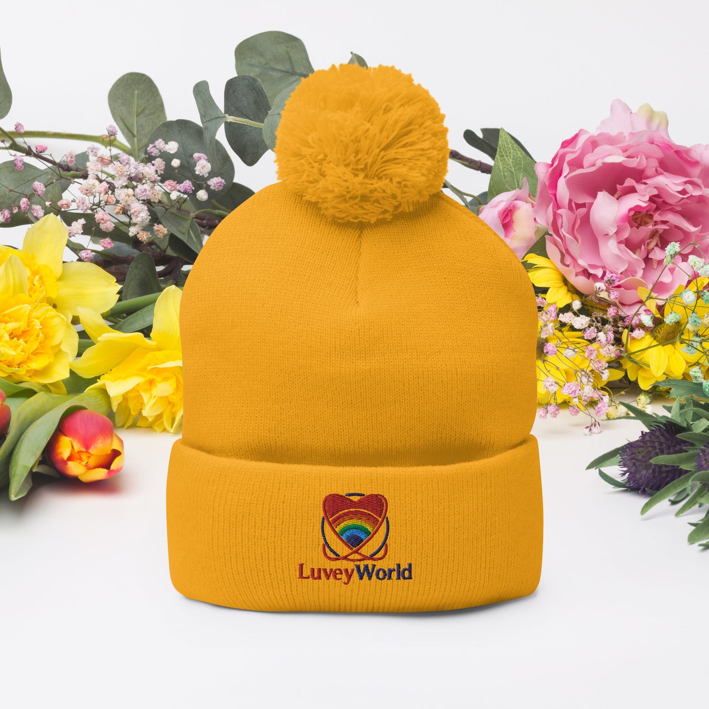 LuveyWorld Pom-Pom mössa