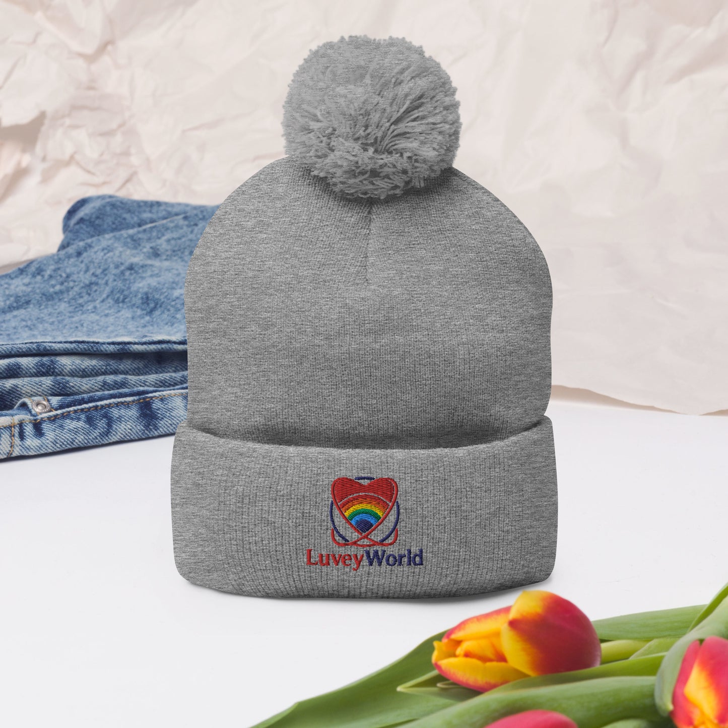 LuveyWorld Pom-Pom mössa