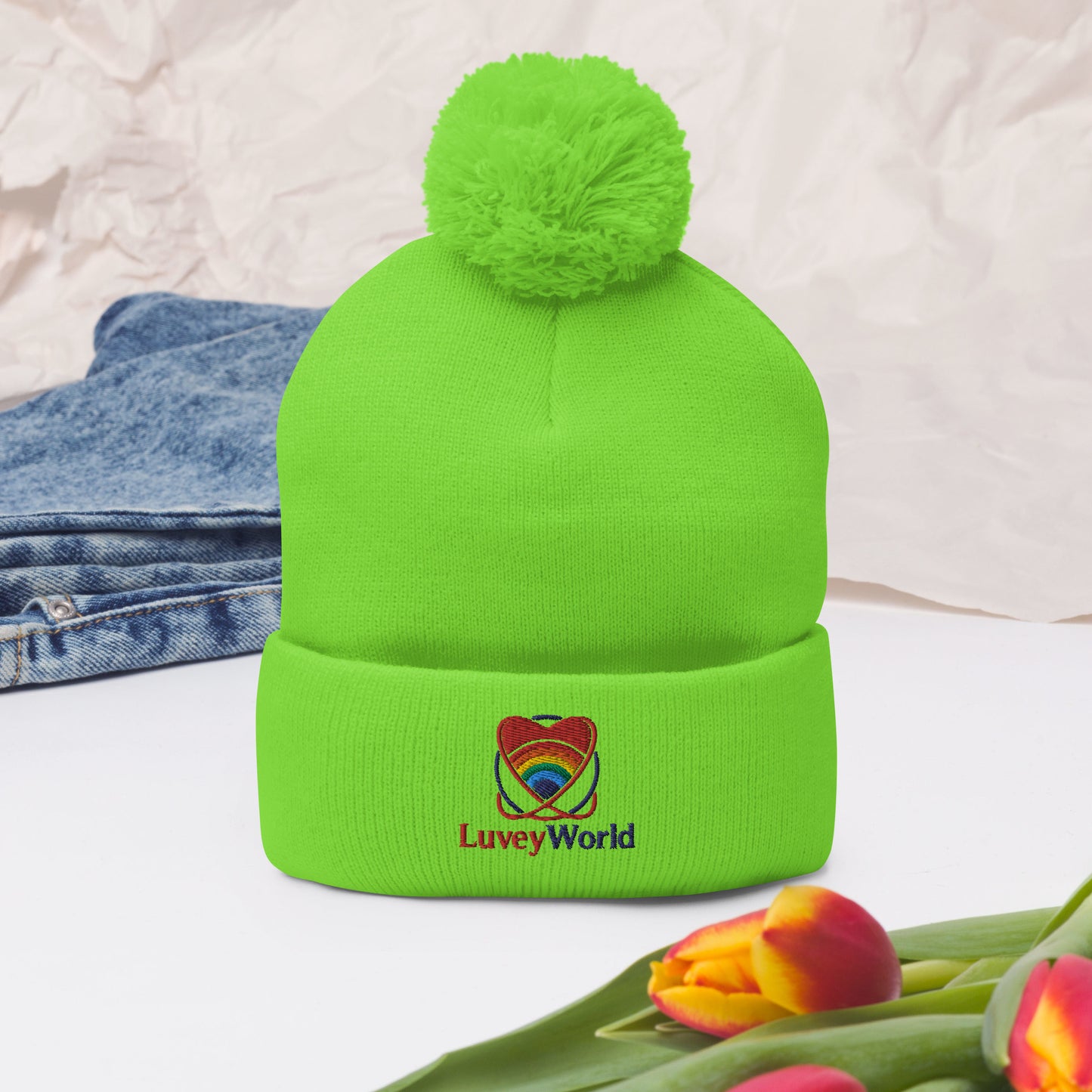 LuveyWorld Pom-Pom mössa