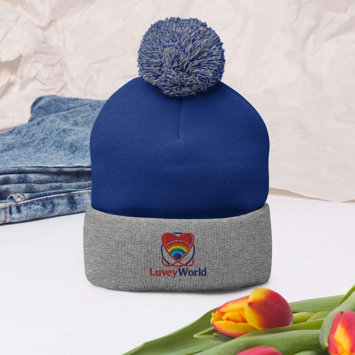 LuveyWorld Pom-Pom mössa