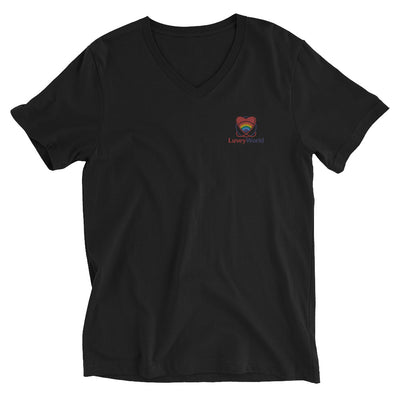 LuveyWorld kortärmad V-ringad T-shirt